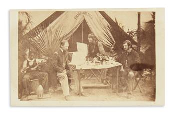 (MILITARY--CIVIL WAR.) [Moore, Henry P.; photographer.] [The Band-Masters Tent.]